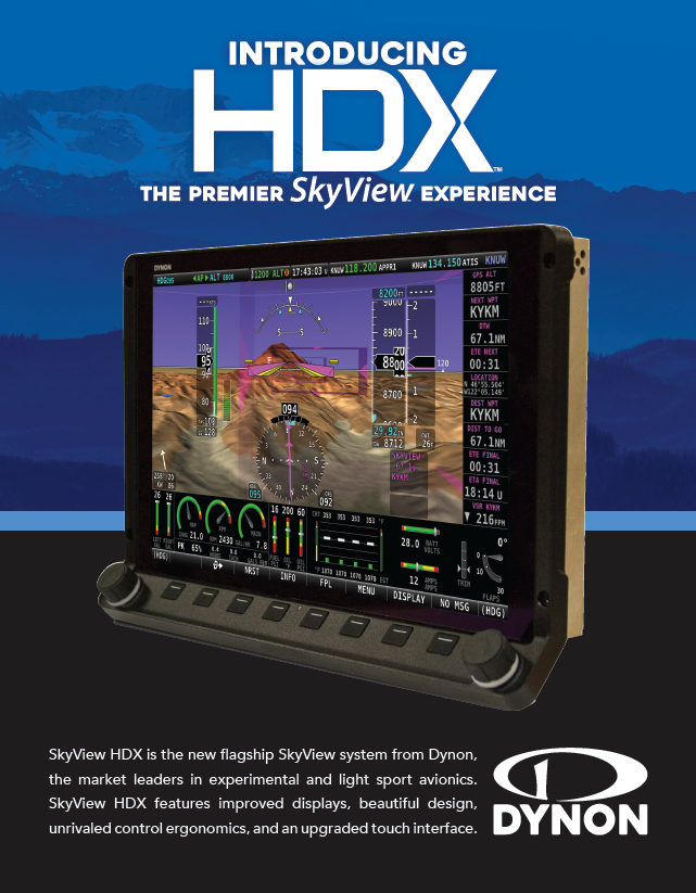 View or Download The Dynon SkyView HDX Product Brochure